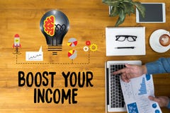 AMPLIFIEZ VOS AFFAIRES, AMPLIFIEZ VOTRE REVENU, affaires, technologie, illustration de vecteur AMPLIFIEZ VOS AFFAIRES, AMPLIFIEZ VOTRE REVENU, affaires, technologie, illustration de vecteur