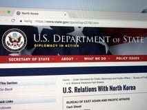 Official homepage of The United States Department of State or State Department. royalty free stock photo Official homepage of The United States Department of State or State Department. royalty free stock photo