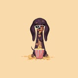 Amulett för hund för tecken för tecknad film för emoji för vektormaterielillustration, phylacteryhund, maskotpooch, bowwowtaxklis stock illustrationer Amulett för hund för tecken för tecknad film för emoji för vektormaterielillustration, phylacteryhund, maskotpooch, bowwowtaxklis stock illustrationer