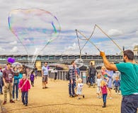 Amusement de bulle de savon photo stock Amusement de bulle de savon photo stock