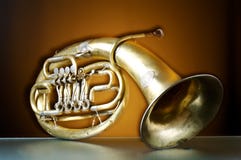 An Old Brass Instrument Royalty Free Stock Photography