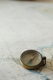 An Old Compass On The Right Corner ! Royalty Free Stock Images