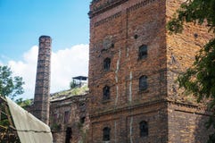An Old Factory Plant And The Chimney An Old Factory Plant And The Chimney