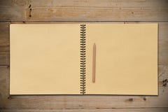 An Open Sketchbook With Pencil Royalty Free Stock Photo An Open Sketchbook With Pencil Royalty Free Stock Photo