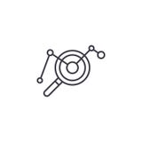 Analyse de concept linéaire d'icône de baisse Analyse de ligne signe de vecteur, symbole, illustration de baisse illustration libre de droits Analyse de concept linéaire d'icône de baisse Analyse de ligne signe de vecteur, symbole, illustration de baisse illustration libre de droits