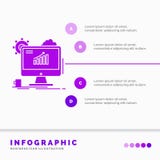 Analytics, διάγραμμα, seo, Ιστός, πρότυπο ρύθμισης Infographics για τον ιστοχώρο και παρουσίαση GLyph πορφυρό διάνυσμα ύφους εικο ελεύθερη απεικόνιση δικαιώματος Analytics, διάγραμμα, seo, Ιστός, πρότυπο ρύθμισης Infographics για τον ιστοχώρο και παρουσίαση GLyph πορφυρό διάνυσμα ύφους εικο ελεύθερη απεικόνιση δικαιώματος