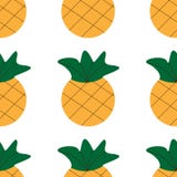 Ananas sans couture d'été sur le fond blanc configuration sans joint dans le vecteur Illustration de fruit illustration de vecteur Ananas sans couture d'été sur le fond blanc configuration sans joint dans le vecteur Illustration de fruit illustration de vecteur