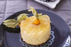 Ananasa tort z świeżym ananasem zdjęcie stock Ananasa tort z świeżym ananasem zdjęcie stock