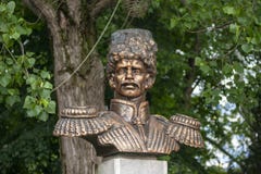 Anapa, Rusia - pueden 5, 2019: Monumento a Ataman Alexey Danilovich Beskrovny en Anapa, Rusia fotografía de archivo Anapa, Rusia - pueden 5, 2019: Monumento a Ataman Alexey Danilovich Beskrovny en Anapa, Rusia fotografía de archivo