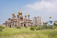 Anapa, Russie - peuvent 15, 2018 : Construction de l'église de la paroisse orthodoxe de l'église de prince Vladimir G de St - K A Images stock Anapa, Russie - peuvent 15, 2018 : Construction de l'église de la paroisse orthodoxe de l'église de prince Vladimir G de St - K A Images stock