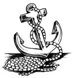 Anchor theme drawing vector illustration Anchor theme drawing vector illustration