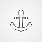 Anchor vector icon sign symbol royalty free illustration Anchor vector icon sign symbol royalty free illustration
