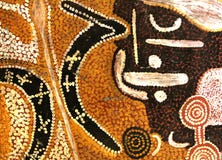 Part of an ancient Aboriginal artwork, Australia