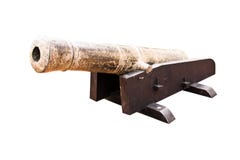 Ancient Cannons. Royalty Free Stock Image