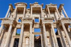 Ancient Celsius Library in Ephesus, Turkey Stock Image Ancient Celsius Library in Ephesus, Turkey Stock Image