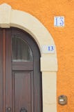 Ancient door in an Italian town close-up stock images Ancient door in an Italian town close-up stock images