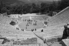 The ancient Epidauros theatre, built in the 4th century BC. Peloponnese, Greece stock photo The ancient Epidauros theatre, built in the 4th century BC. Peloponnese, Greece stock photo