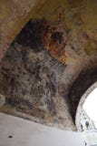 Ancient fresco of Znamensky Cathedral in Veliky Novgorod stock images Ancient fresco of Znamensky Cathedral in Veliky Novgorod stock images