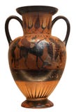 Ancient greek vase isolated on white royalty free stock photo Ancient greek vase isolated on white royalty free stock photo