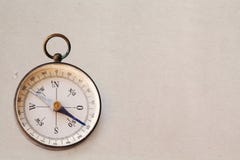Ancient magnetic exploration compass. design element, vintage frame, copy space stock photos Ancient magnetic exploration compass. design element, vintage frame, copy space stock photos