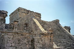Ancient Mayan Steps Royalty Free Stock Photos