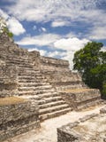 Ancient Mayan stone structure at Calakmul, Mexico royalty free stock photos Ancient Mayan stone structure at Calakmul, Mexico royalty free stock photos