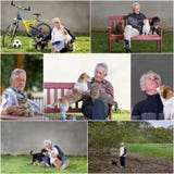 Ancião com animais de estimação fotos de stock Ancião com animais de estimação fotos de stock