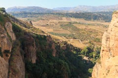 Andalusische Landschaften nahe Ronda, Spanien an der Sommersaison stockfoto Andalusische Landschaften nahe Ronda, Spanien an der Sommersaison stockfoto
