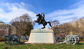 Andrew Jackson Statue, Washington DC royalty-vrije stock afbeeldingen Andrew Jackson Statue, Washington DC royalty-vrije stock afbeeldingen