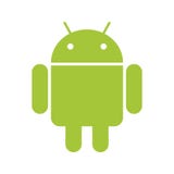 Android emblem green robot on white bg vector illustration Android emblem green robot on white bg vector illustration