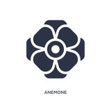anemone icon on white background. Simple element illustration from nature concept vector illustration anemone icon on white background. Simple element illustration from nature concept vector illustration
