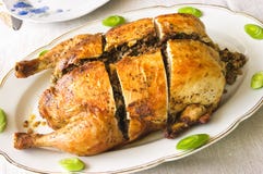 Angefülltes Huhn Angefülltes Huhn
