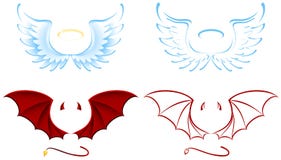 Angel And Devil Stock Images Angel And Devil Stock Images