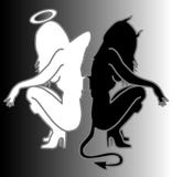 Angel And Devil Stock Photo Angel And Devil Stock Photo
