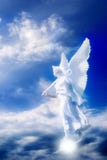 Angel in divine sky