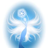 Angel Figure Blue Star Stock Images