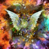 Angel Wings Oil Painting ilustração do vetor Angel Wings Oil Painting ilustração do vetor