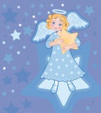 Angel With A Star Royalty Free Stock Images Angel With A Star Royalty Free Stock Images