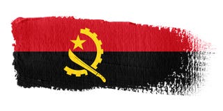 angola brushstroke flagę ilustracja wektor angola brushstroke flagę ilustracja wektor