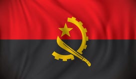 angola flagę royalty ilustracja angola flagę royalty ilustracja