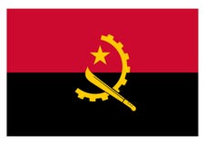 angola flagę royalty ilustracja angola flagę royalty ilustracja
