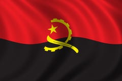 angola flagę ilustracja wektor angola flagę ilustracja wektor