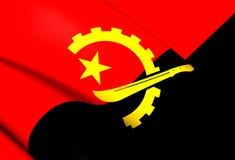 angola flagę ilustracja wektor angola flagę ilustracja wektor