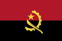 angola flagę royalty ilustracja angola flagę royalty ilustracja