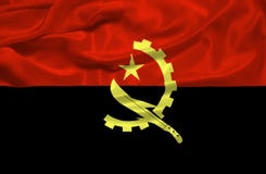Angoli 3 flagę ilustracja wektor Angoli 3 flagę ilustracja wektor