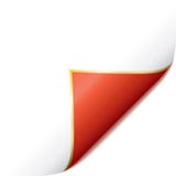 Angolo rosso arricciato pagina royalty illustrazione gratis Angolo rosso arricciato pagina royalty illustrazione gratis