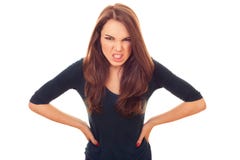 Angry And Rage Woman Stock Images