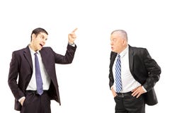 Angry business colleagues during an argument royalty free stock photography Angry business colleagues during an argument royalty free stock photography