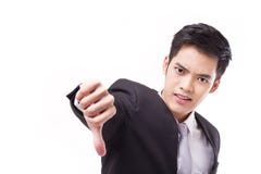 Angry businessman giving thumb down Royalty Free Stock Photo Angry businessman giving thumb down Royalty Free Stock Photo
