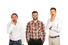 Angry,happy and scared business men Stock Photos Angry,happy and scared business men Stock Photos